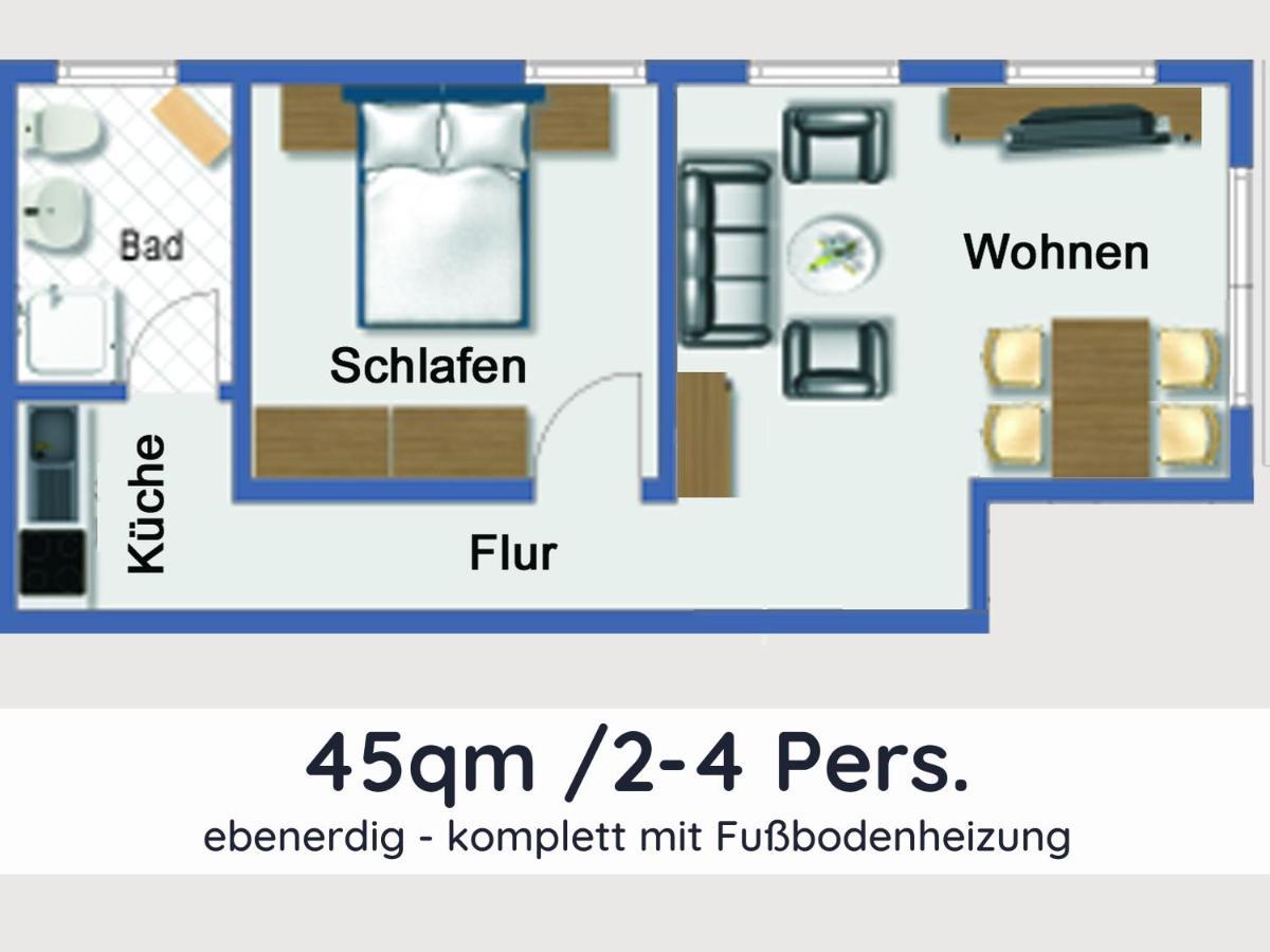 Der Fuchsbau - Fewo Lepetit - Im Sonnigen Harz - Hunde Willkommen - 100M Bis Zum Wald - Free Wlan Apartment Bad Sachsa Luaran gambar